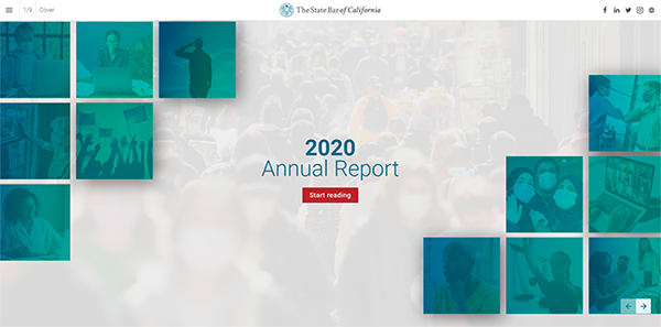 Cover: 2020 State Bar Digital Annual Report